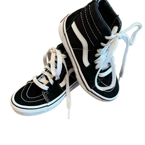 Vans Other - Vans Off The Wall Kids SK8 Black Hightop Sneakers Unisex Size 11